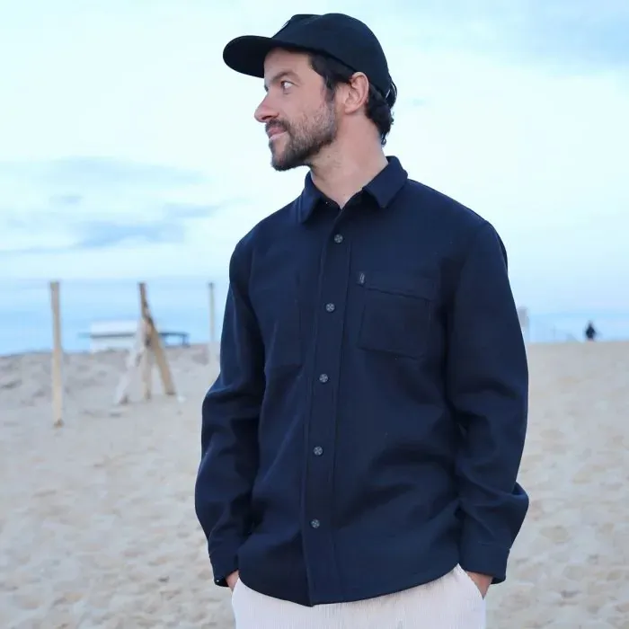 Oxbow Jacket Coat Men Overshirt Sigfrid 8211 Deep Marine