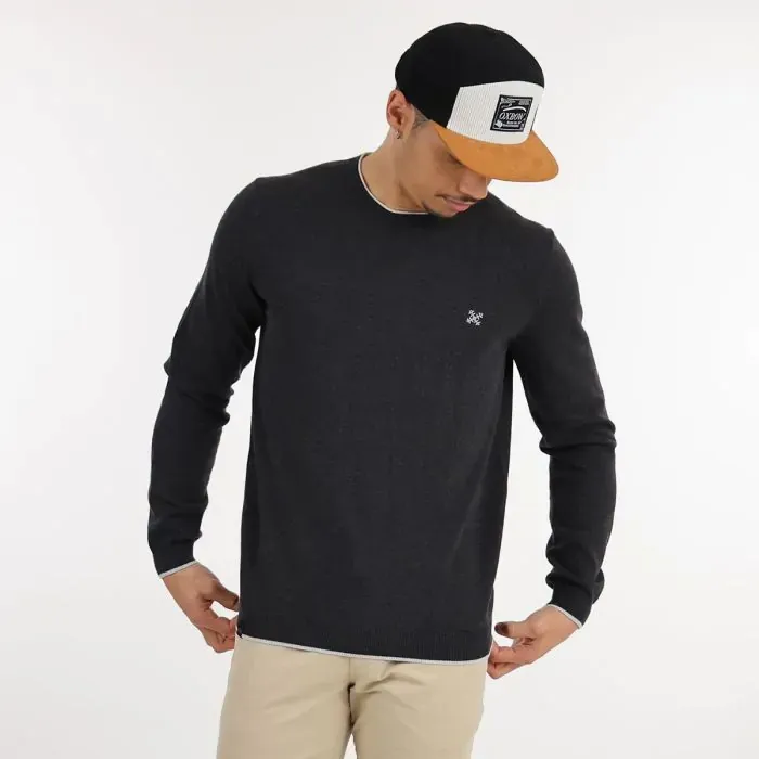 Oxbow Sweater Men Sweater Peroni 8211 Noir Chin
