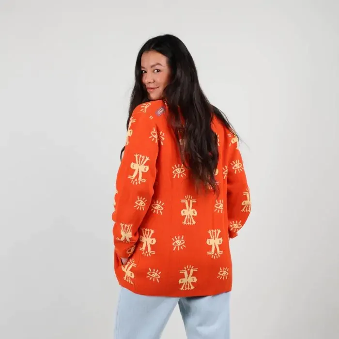 Oxbow Sweater Women Cardigan Pilar 8211 Lava