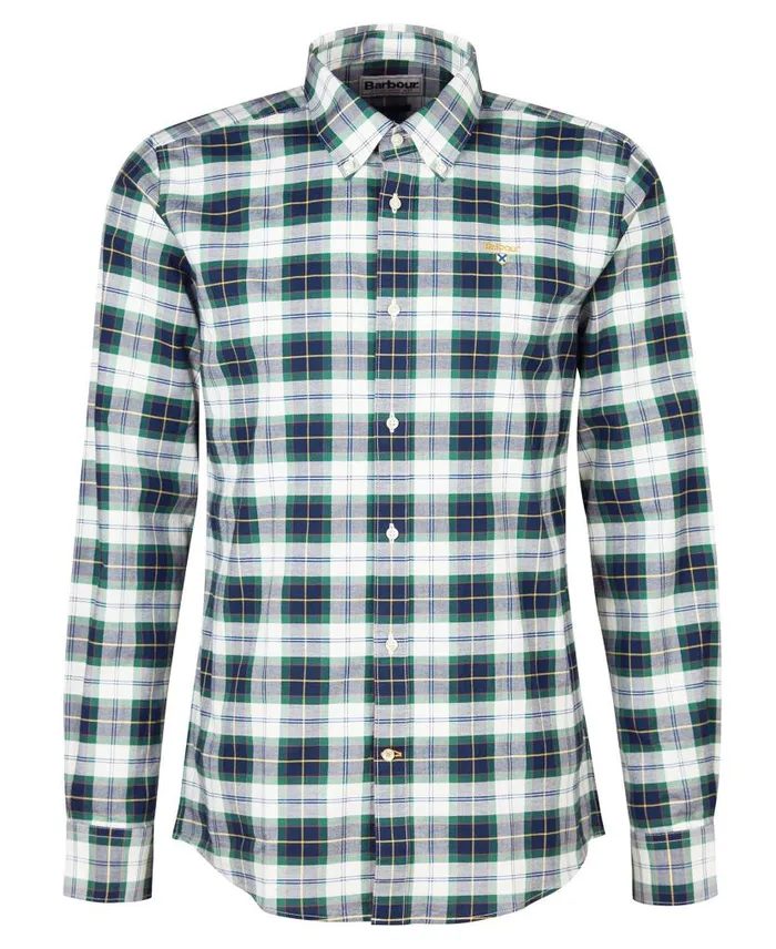 Oxbridge Tartan Tailored Shirt Ivy Tartan Men Barbour Shirts
