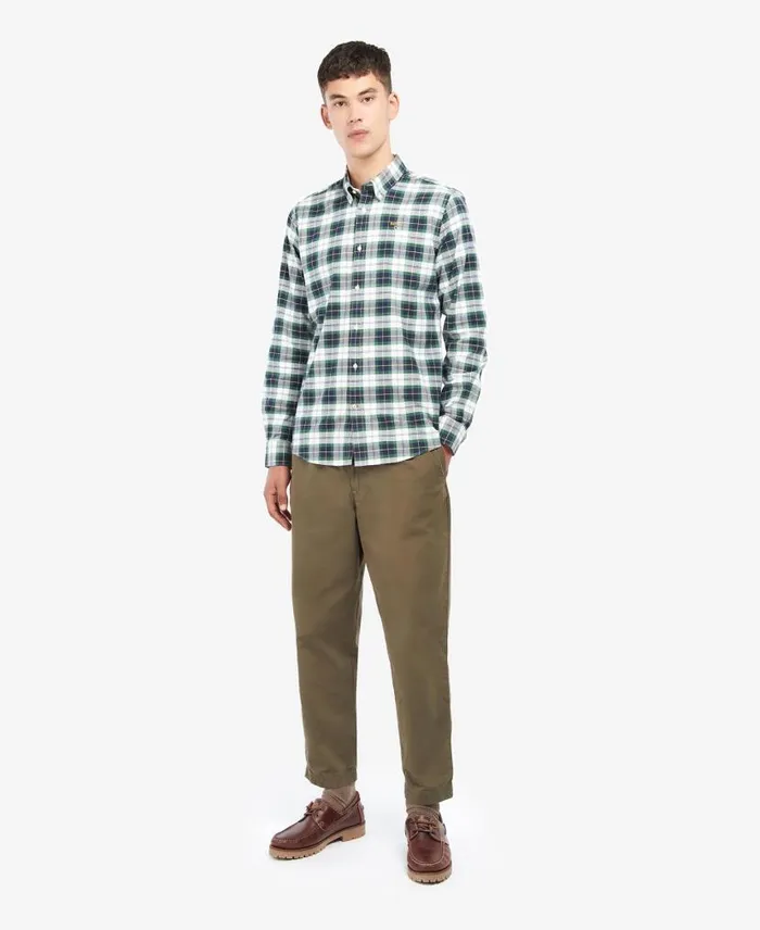 Oxbridge Tartan Tailored Shirt Ivy Tartan Men Barbour Shirts