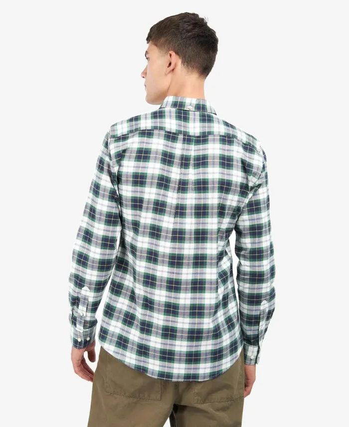 Oxbridge Tartan Tailored Shirt Ivy Tartan Men Barbour Shirts