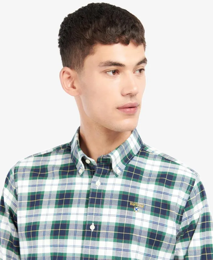 Oxbridge Tartan Tailored Shirt Ivy Tartan Men Barbour Shirts