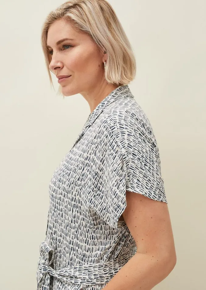 Paige Abstract Print Jumpsuit Navyivory Women Phase Eight Dresses