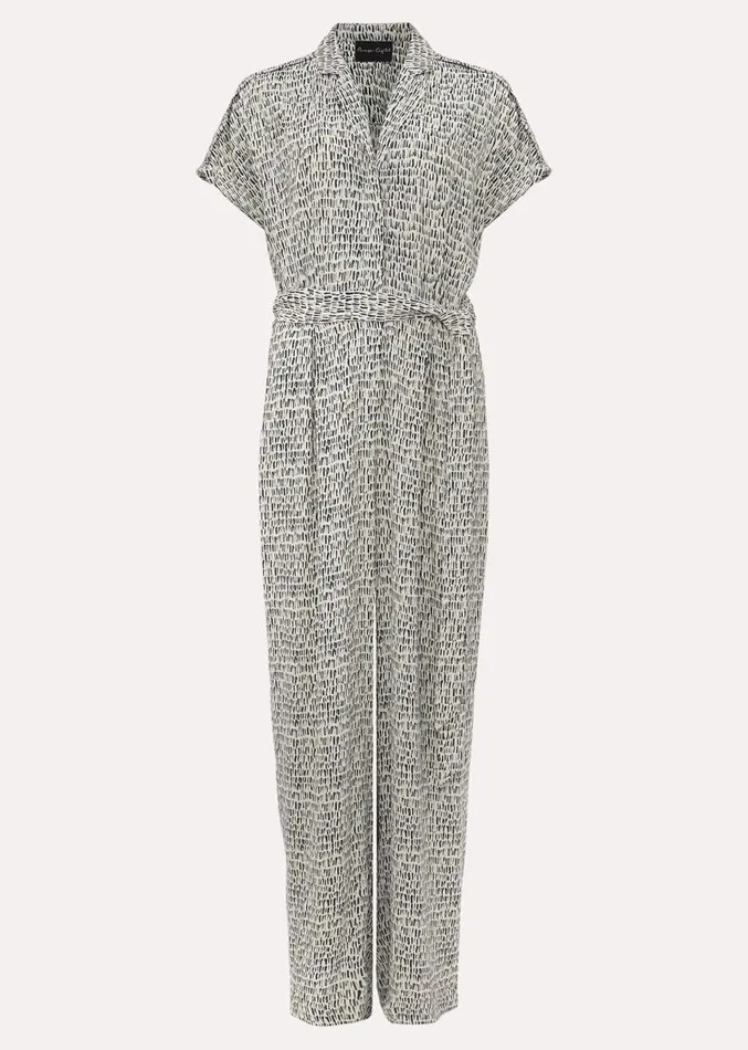 Paige Abstract Print Jumpsuit Navyivory Women Phase Eight Dresses