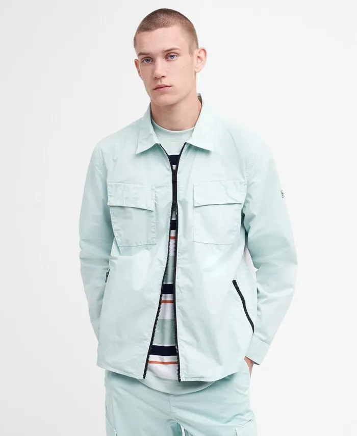 Parson Overshirt Green Fig Men Barbour Overshirts