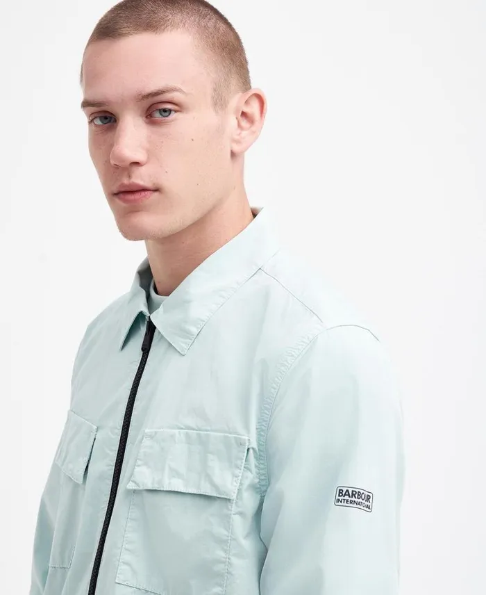 Parson Overshirt Green Fig Men Barbour Overshirts