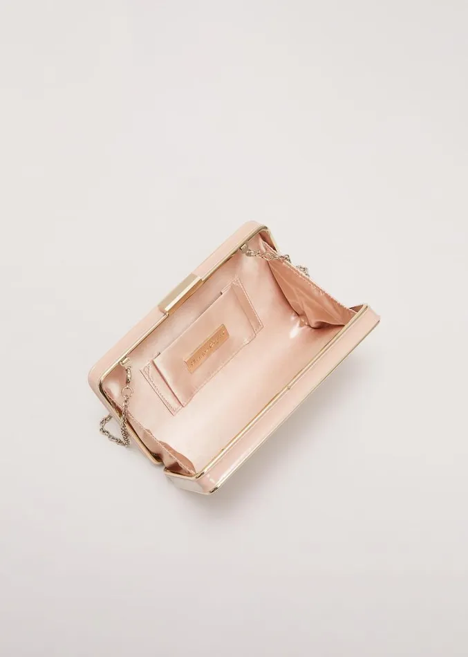 Patent Box Clutch Pale Pink Women Phase Eight Bags and Clutches