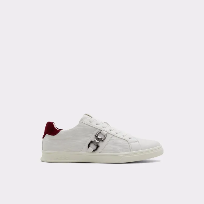 Pele White Synthetic Embossed Men ALDO Sneakers