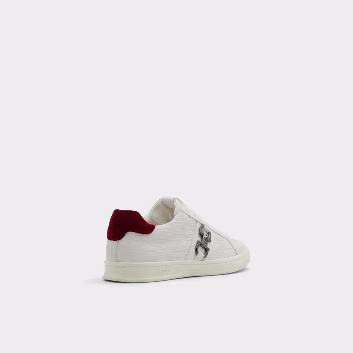 Pele White Synthetic Embossed Men ALDO Sneakers
