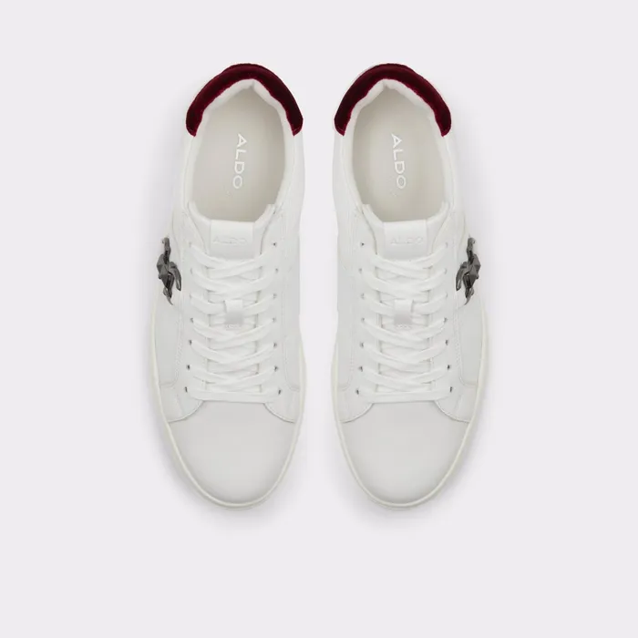 Pele White Synthetic Embossed Men ALDO Sneakers
