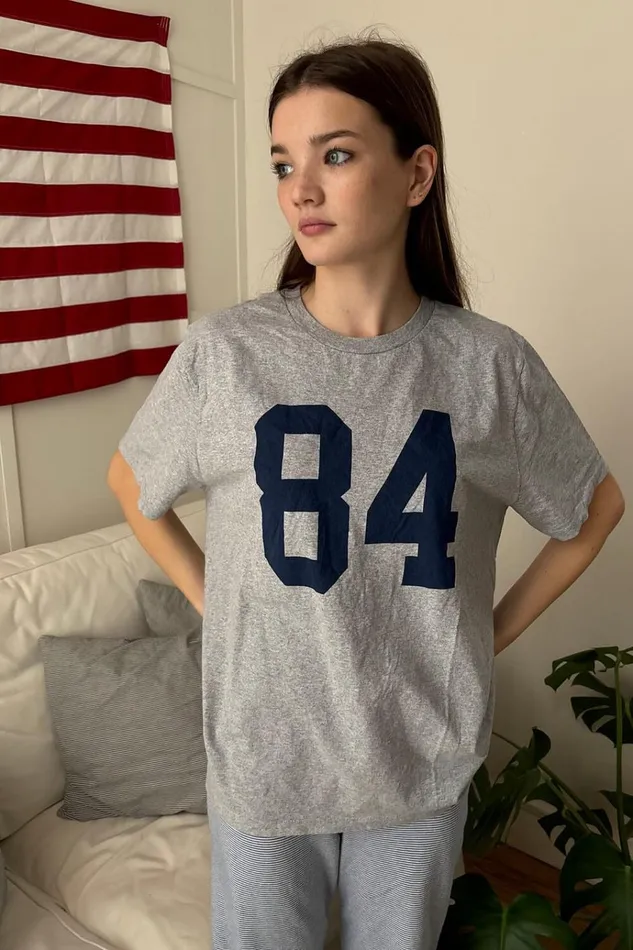 Penelope 84 Top Heather Grey Women Brandy Melville Tops