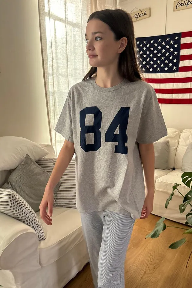 Penelope 84 Top Heather Grey Women Brandy Melville Tops