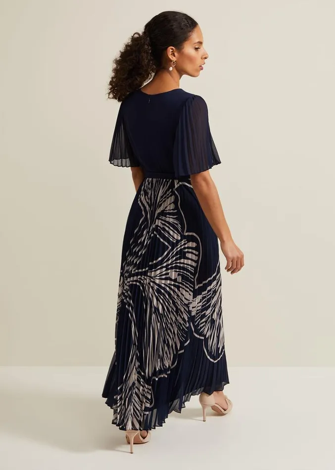 Petite Abigail Printed Pleat Midaxi Dress Multicoloured Women Phase Eight Dresses Petite Abigail Printed Pleat Midaxi Dress Multicoloured Women Phase Eight Dresses