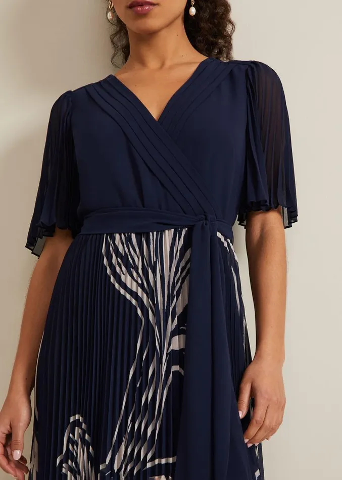 Petite Abigail Printed Pleat Midaxi Dress Multicoloured Women Phase Eight Dresses Petite Abigail Printed Pleat Midaxi Dress Multicoloured Women Phase Eight Dresses