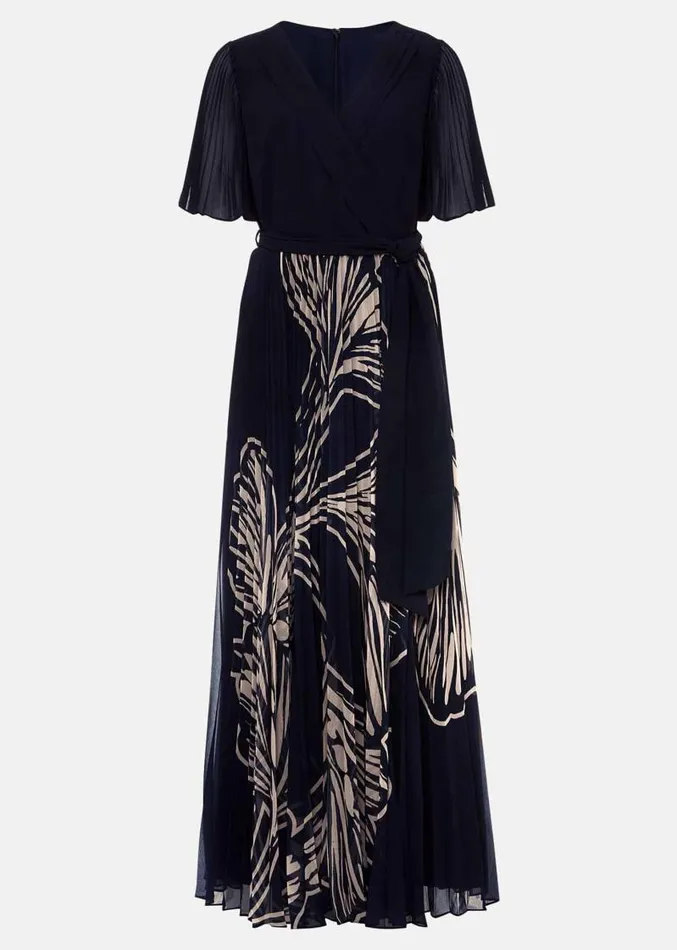 Petite Abigail Printed Pleat Midaxi Dress Multicoloured Women Phase Eight Dresses Petite Abigail Printed Pleat Midaxi Dress Multicoloured Women Phase Eight Dresses
