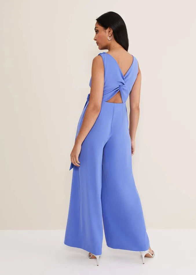 Petite Elaina Blue Wide Leg Jumpsuit Foxglove Blue Women Phase Eight Dresses Petite Elaina Blue Wide Leg Jumpsuit Foxglove Blue Women Phase Eight Dresses