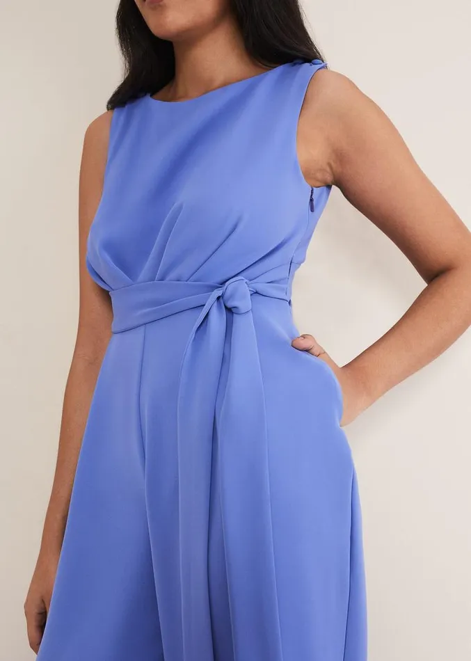 Petite Elaina Blue Wide Leg Jumpsuit Foxglove Blue Women Phase Eight Dresses Petite Elaina Blue Wide Leg Jumpsuit Foxglove Blue Women Phase Eight Dresses