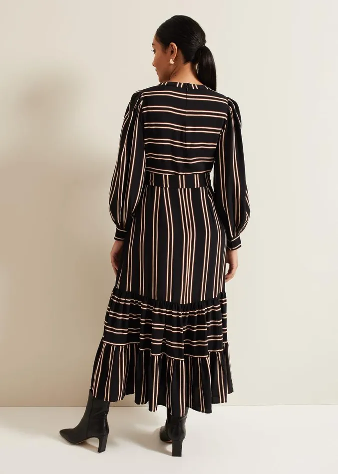 Petite Laura Midaxi Dress Blackmulti Women Phase Eight Dresses