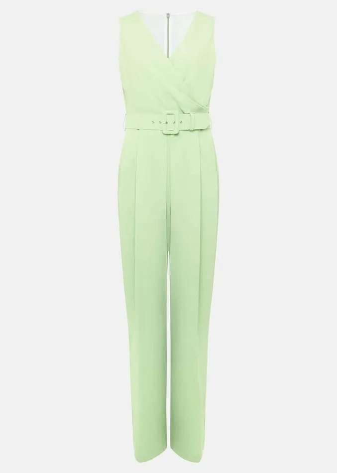 Petite Lissia Green Wide Leg Jumpsuit Apple Green Women Phase Eight Dresses