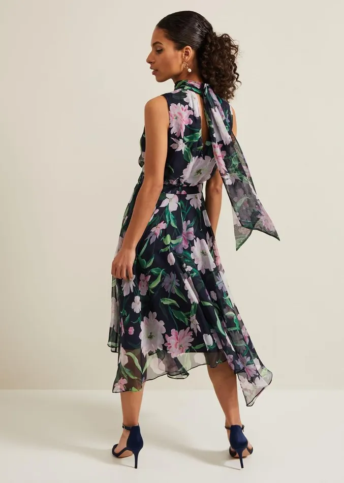 Petite Lucinda Floral Dress Multicoloured Women Phase Eight Dresses