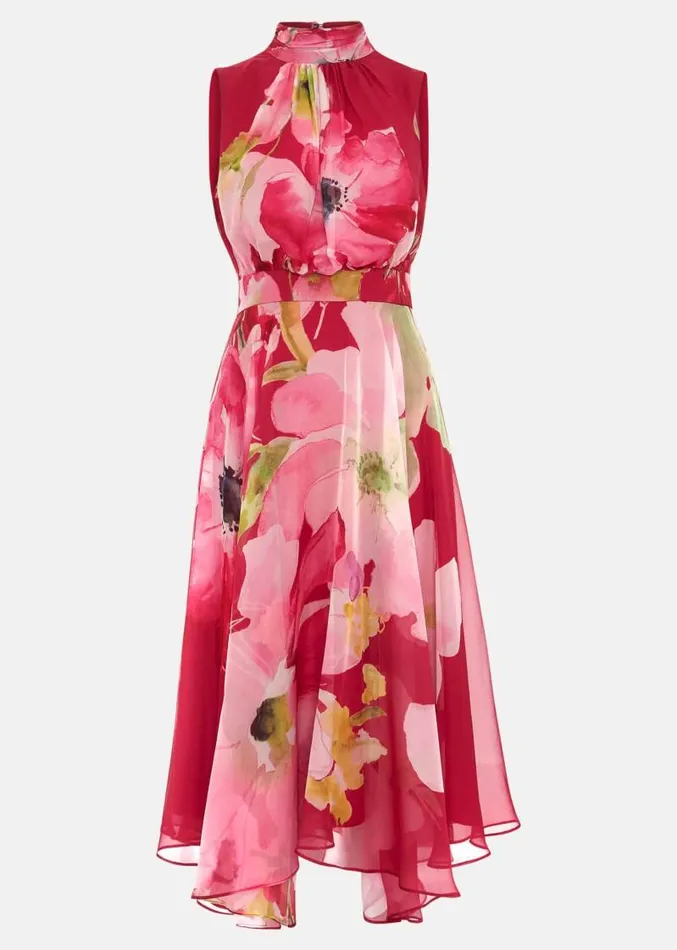 Petite Lucinda Floral Dress Multicoloured Women Phase Eight Dresses