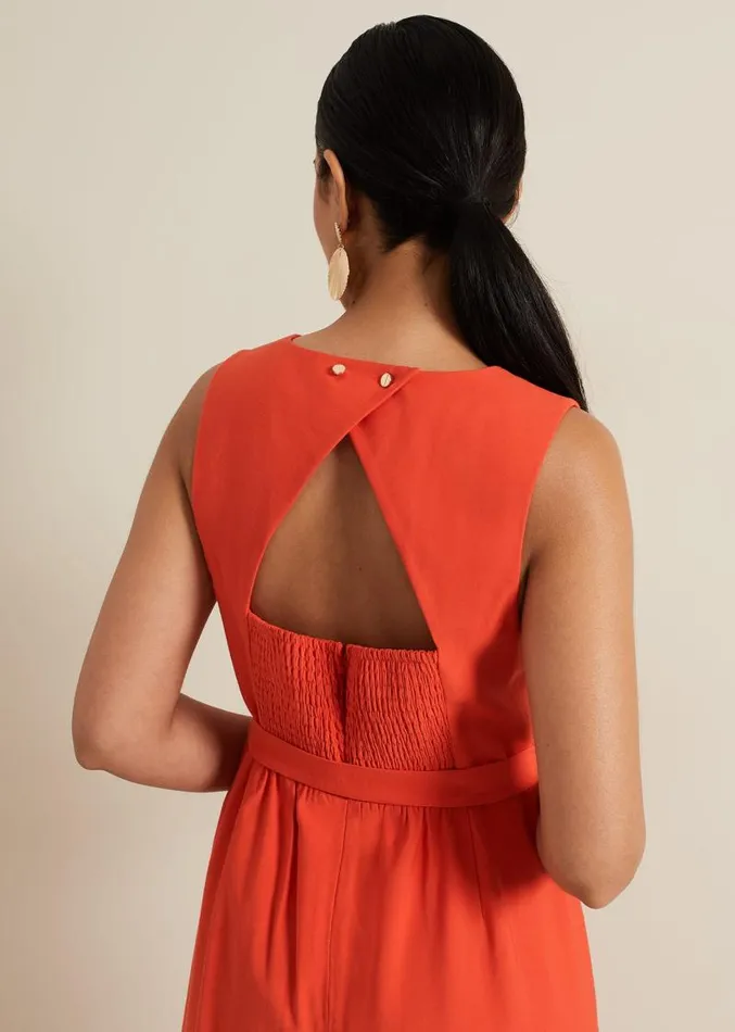 Petite Marta Red Culotte Jumpsuit Red Women Phase Eight Jumpsuits