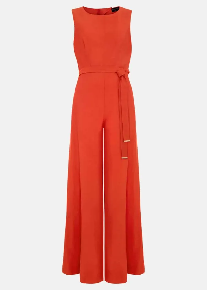 Petite Marta Red Culotte Jumpsuit Red Women Phase Eight Jumpsuits