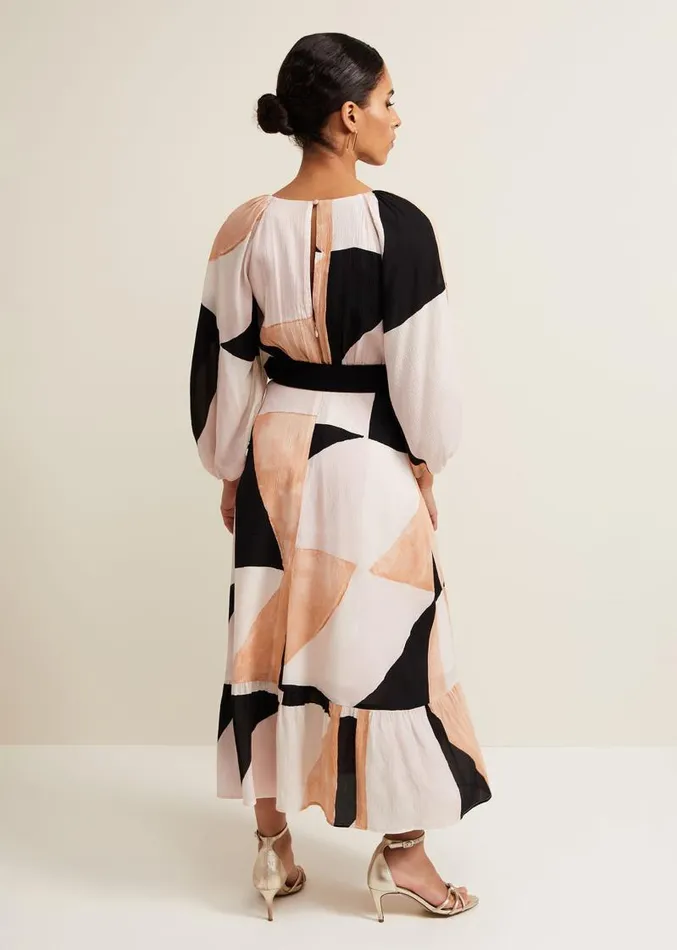 Petite Sophia Colour Block Belted Dress Multicoloured Women Phase Eight Dresses Petite Sophia Colour Block Belted Dress Multicoloured Women Phase Eight Dresses