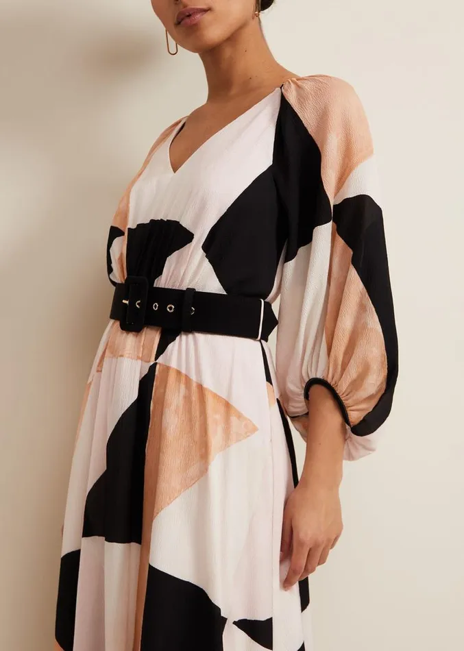 Petite Sophia Colour Block Belted Dress Multicoloured Women Phase Eight Dresses Petite Sophia Colour Block Belted Dress Multicoloured Women Phase Eight Dresses