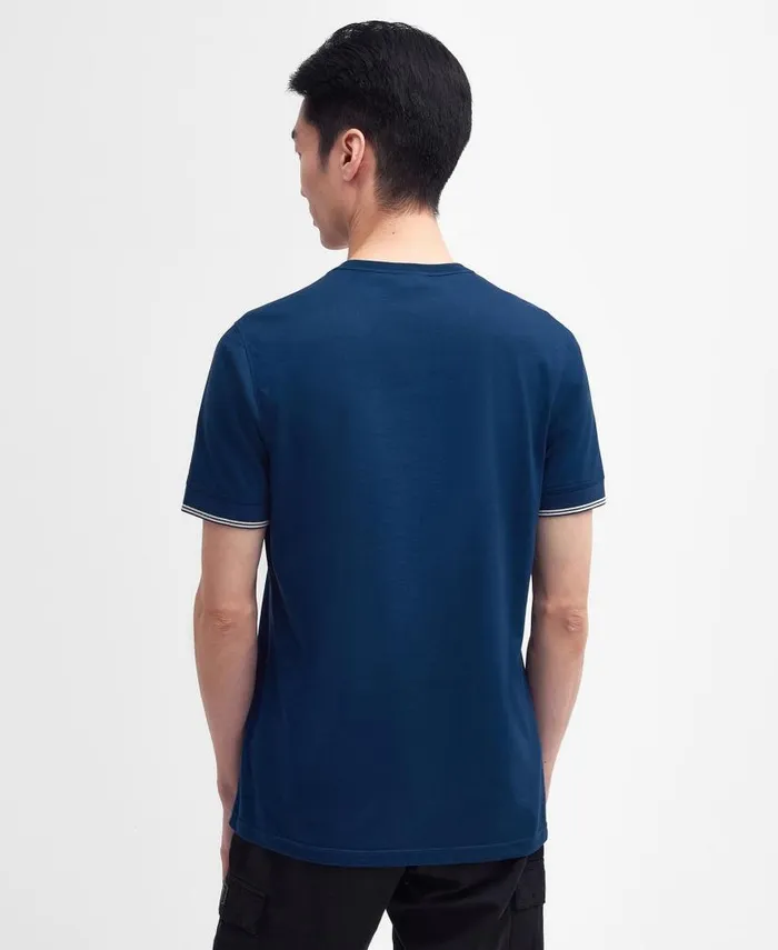 Philip Tipped TShirt Peach Nectar Men Barbour TShirts
