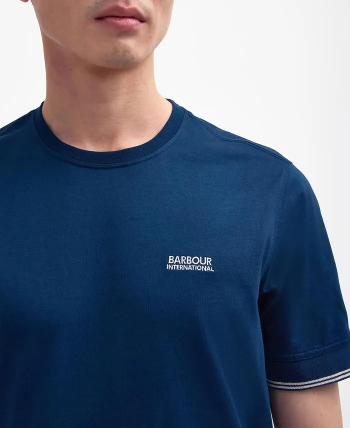 Philip Tipped TShirt Peach Nectar Men Barbour TShirts
