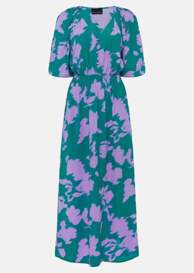 Pippa Midi Dress Greenpurple Women Phase Eight Dresses