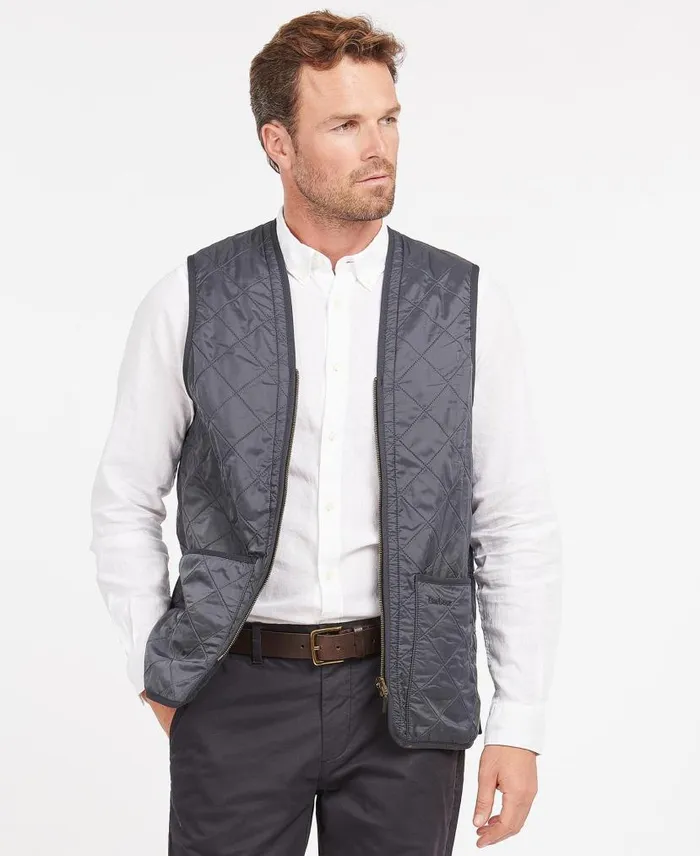 Polarquilt ZipIn Liner Black Men Barbour Gilets and Liners