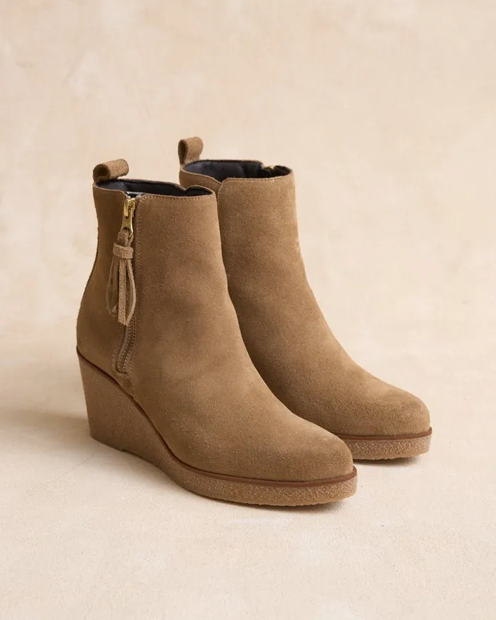 Polin Et Moi Ankle Boots Beige Asalea Beige Women Ankle Boots