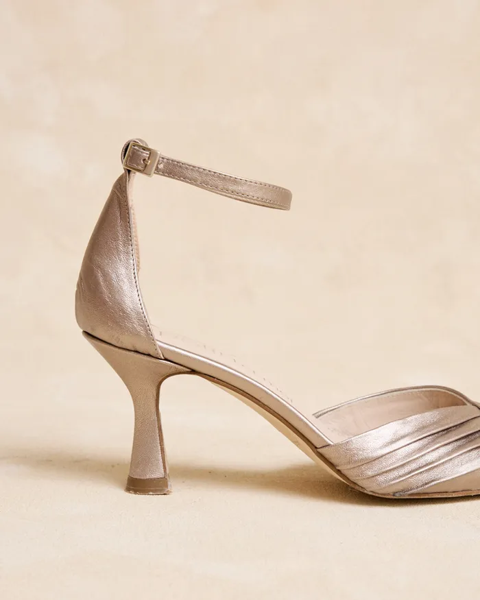 Polin Et Moi Bilma Reel Shoe Silver Women Heels Polin Et Moi Bilma Reel Shoe Silver Women Heels