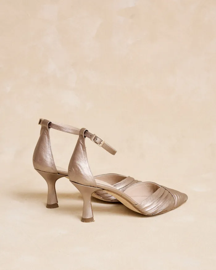 Polin Et Moi Bilma Reel Shoe Silver Women Heels Polin Et Moi Bilma Reel Shoe Silver Women Heels