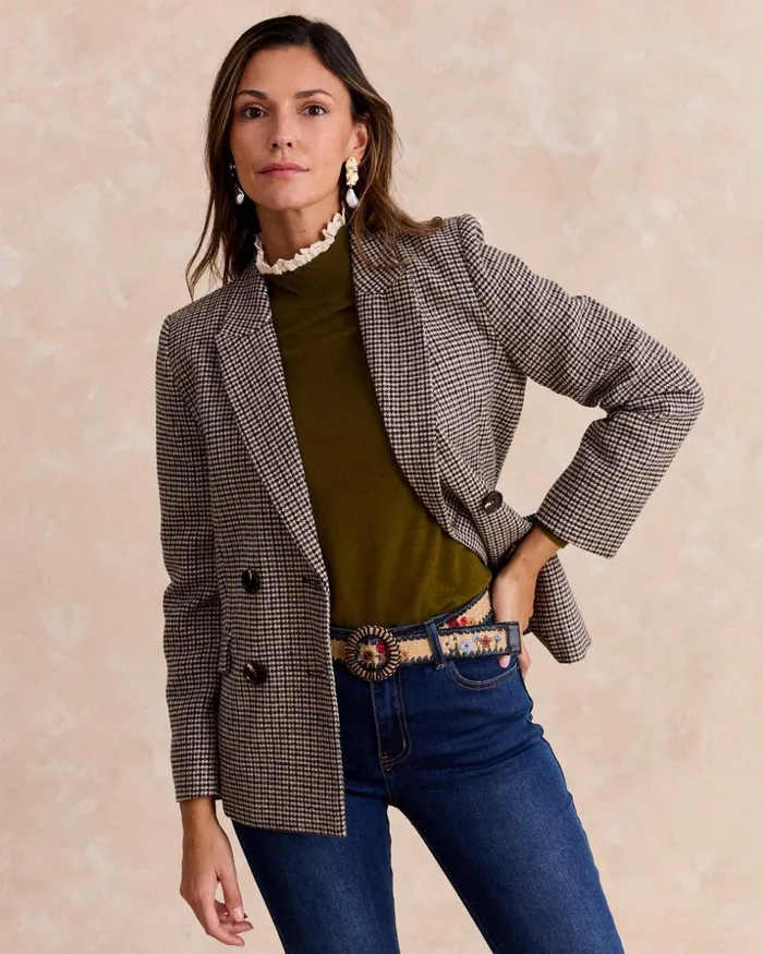 Polin Et Moi Bimba Crusade Blazer Brown Women Blazer And Jackets Polin Et Moi Bimba Crusade Blazer Brown Women Blazer And Jackets