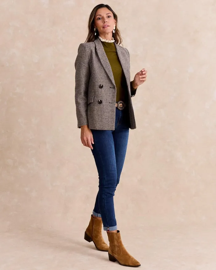 Polin Et Moi Bimba Crusade Blazer Brown Women Blazer And Jackets Polin Et Moi Bimba Crusade Blazer Brown Women Blazer And Jackets