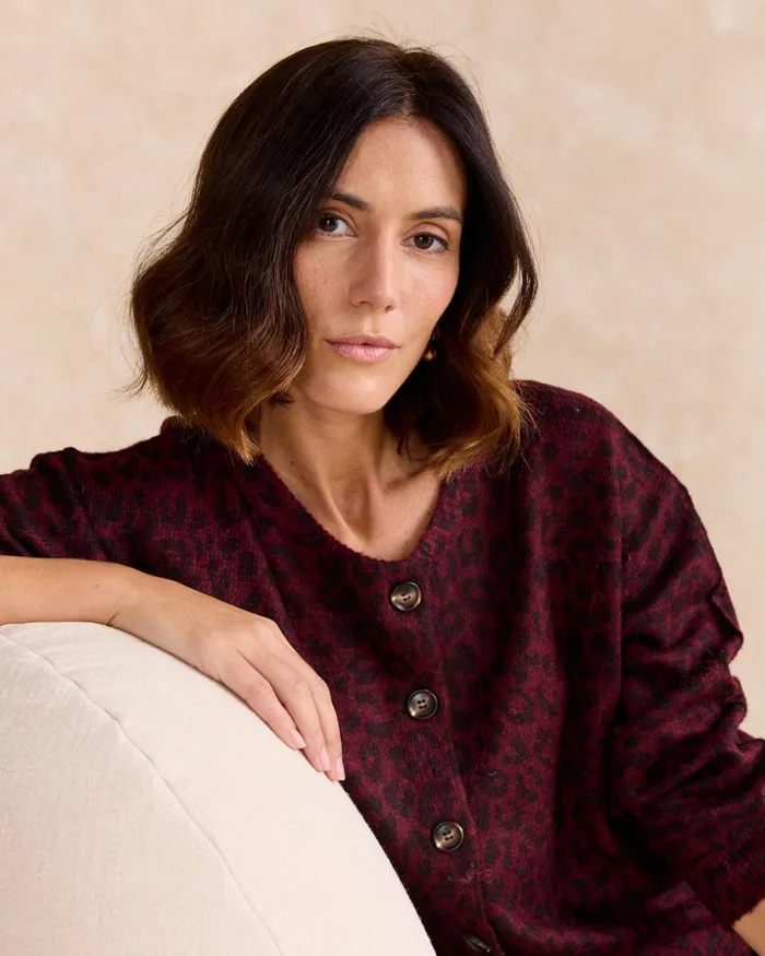 Polin Et Moi Cardigan Animal Malena Bordeaux Women Cardigans And Sweaters Polin Et Moi Cardigan Animal Malena Bordeaux Women Cardigans And Sweaters