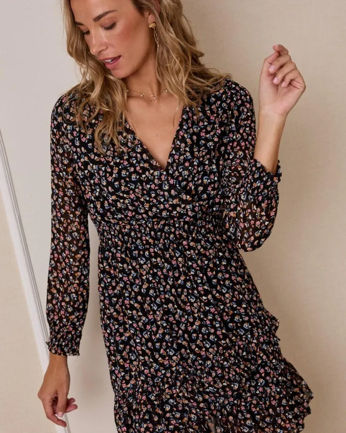 Polin Et Moi Cunila Print Dress Black Women Dresses And Jumpsuits Polin Et Moi Cunila Print Dress Black Women Dresses And Jumpsuits