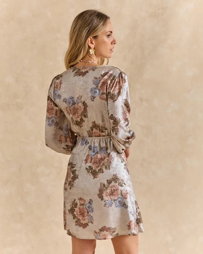 Polin Et Moi Dress CrossOver Aroa Taupe Women Dresses And Jumpsuits Polin Et Moi Dress CrossOver Aroa Taupe Women Dresses And Jumpsuits