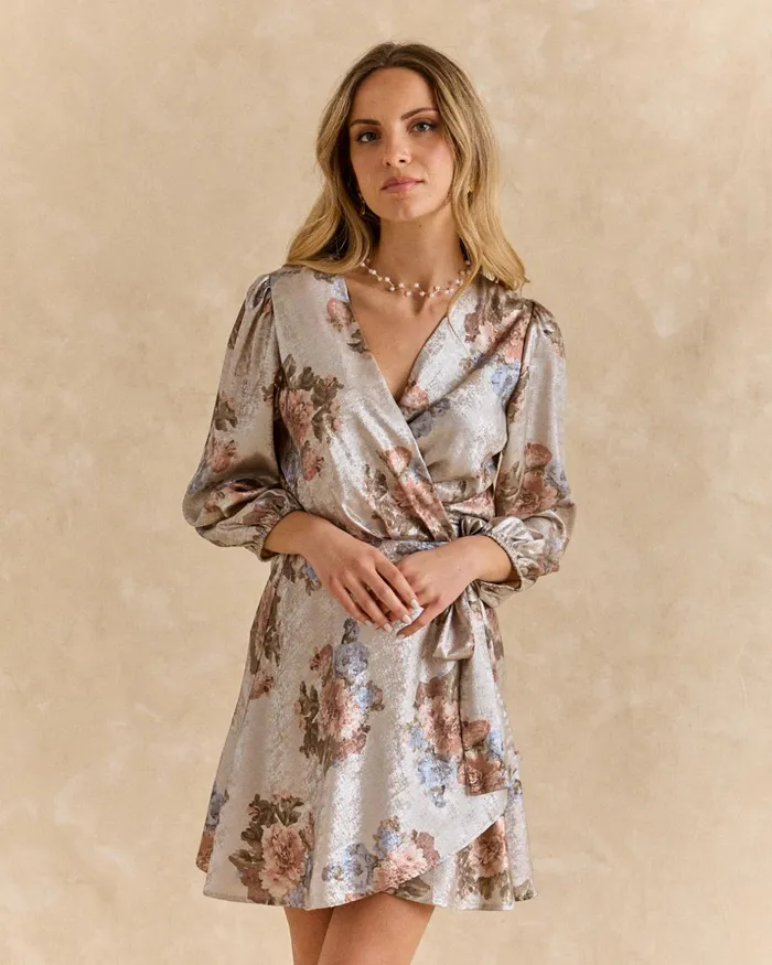 Polin Et Moi Dress CrossOver Aroa Taupe Women Dresses And Jumpsuits Polin Et Moi Dress CrossOver Aroa Taupe Women Dresses And Jumpsuits