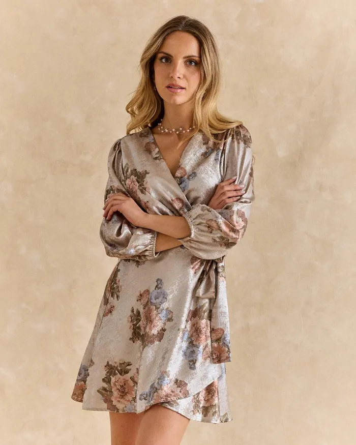 Polin Et Moi Dress CrossOver Aroa Taupe Women Dresses And Jumpsuits Polin Et Moi Dress CrossOver Aroa Taupe Women Dresses And Jumpsuits