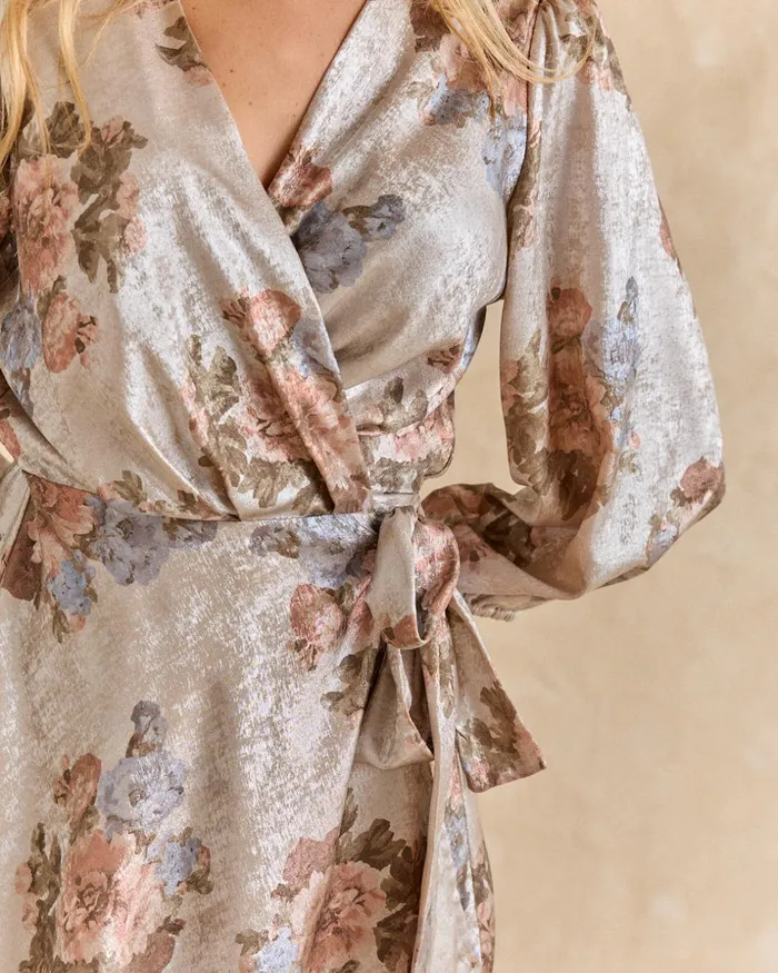 Polin Et Moi Dress CrossOver Aroa Taupe Women Dresses And Jumpsuits Polin Et Moi Dress CrossOver Aroa Taupe Women Dresses And Jumpsuits