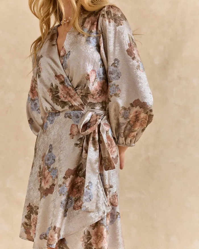 Polin Et Moi Dress CrossOver Aroa Taupe Women Dresses And Jumpsuits Polin Et Moi Dress CrossOver Aroa Taupe Women Dresses And Jumpsuits
