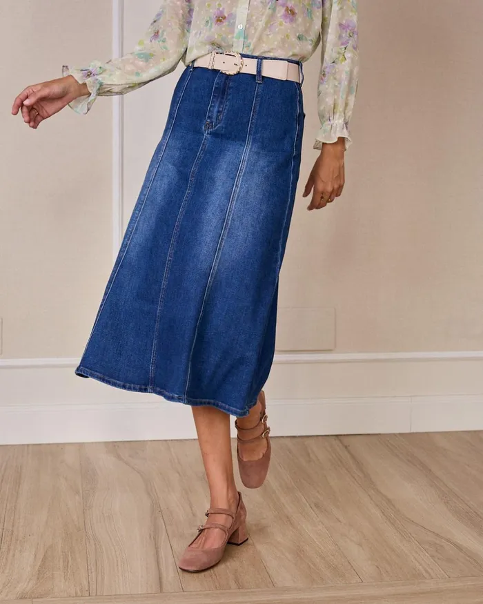 Polin Et Moi Flavia Denim Skirt Denim Women Skirts Polin Et Moi Flavia Denim Skirt Denim Women Skirts