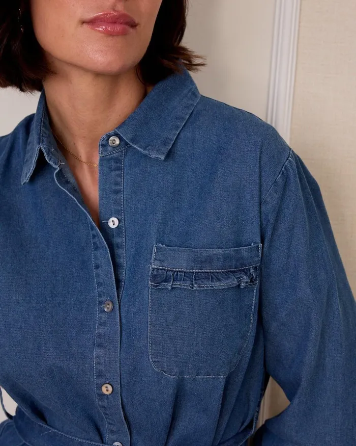 Polin Et Moi Klara Denim Dress Denim Women Dresses And Jumpsuits Polin Et Moi Klara Denim Dress Denim Women Dresses And Jumpsuits