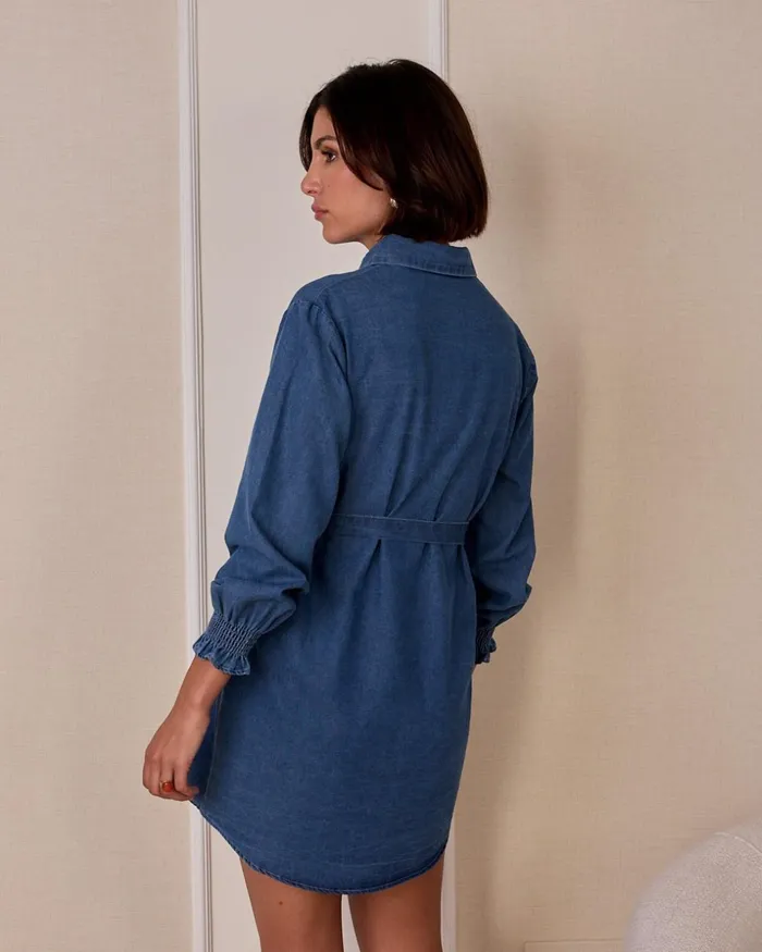 Polin Et Moi Klara Denim Dress Denim Women Dresses And Jumpsuits Polin Et Moi Klara Denim Dress Denim Women Dresses And Jumpsuits