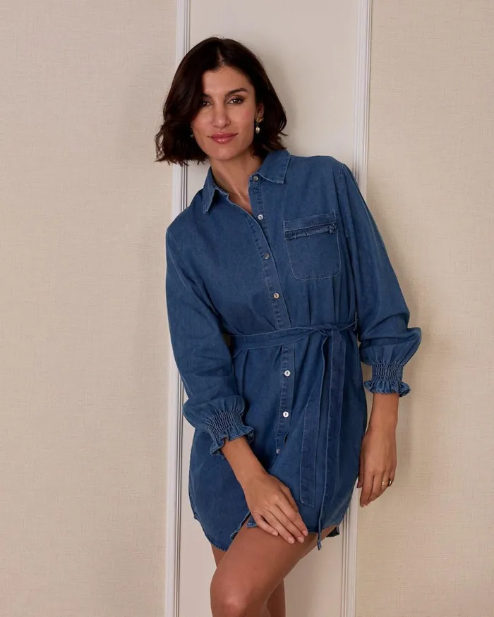Polin Et Moi Klara Denim Dress Denim Women Dresses And Jumpsuits Polin Et Moi Klara Denim Dress Denim Women Dresses And Jumpsuits